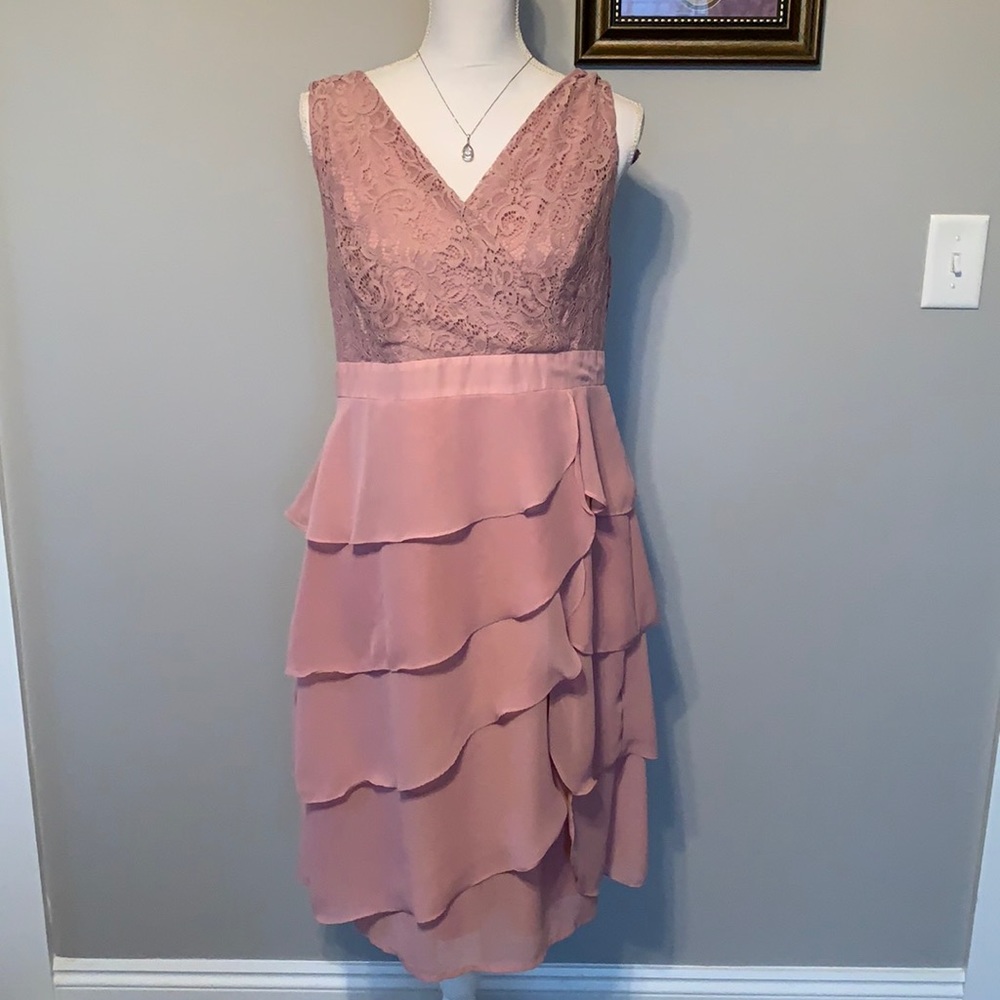 Midnight Velvet dress for wedding or party formal mauve 10